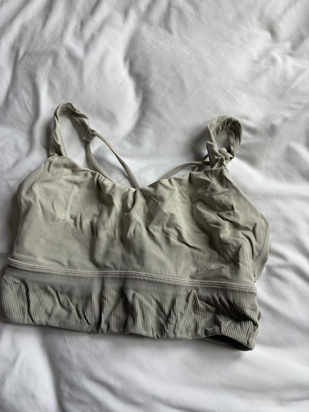 lululemon athletica Light Gray Seamless Bralette